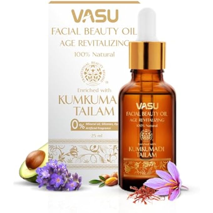 Vasu FACIAL BEAUTY OIL - WITH KUMKUMADI TAILAM - Image 1